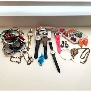 Huge watch and jewelry lot vintage to now